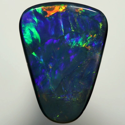 SOLID BLACK OPAL  Bright and very strong gem fire SEE VIDEO
